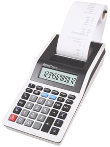 Rebell PDC 10 Calculator Desktop Calculator with Print Function Gray