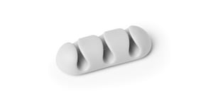 Durable Cavoline Clip 3 Desk Cable Holder, Gray