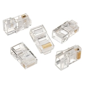 Gembird LC-8P8C-001/50 RJ-45-kontakt, genomskinlig