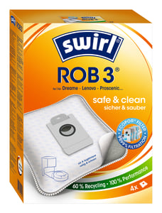 Swirl ROB 3 Staubbeutel für Roboterstaubsauger
