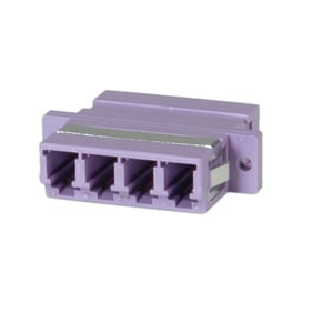 VALUE Fibre Optic Adapter LC Quadruple, OM4 PB Fiber Optic Adapter