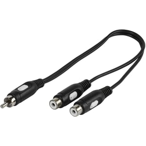Vivanco 46027 Audio-Verteiler, schwarz