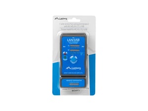 Lanberg NT-0403 tester kabli sieciowych Tester PoE Niebieski