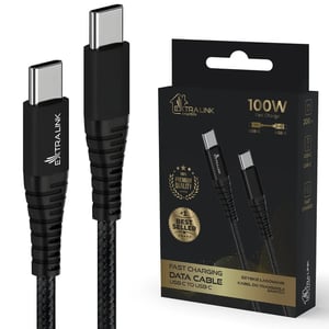 Extralink CABESL02 kabel USB USB 2.0 2 m USB C 0,48 Gbit/s 100 W Czarny