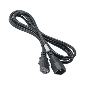 Akyga AK PC di 03 A extension power cable, 1.8 m, for PC, printer, and monitors—BLACK (IEC C13)
