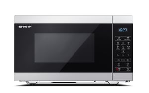 Sharp YC-MS51E-S kuchenka mikrofalowa Czarny, Stal Mikrofalówka Solo Blat 25 l 900 W