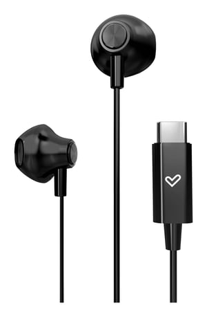 Energy Sistem EasyPods Zestaw słuchawkowy Przewodowa Douszny Połączenia/muzyka USB Type-C Czarny