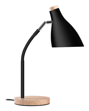 Tracer TRAOSW47237 lampa stołowa E27 40 W LED Drewno, Czarny