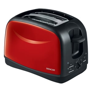 Sencor STS 2652RD Toaster für 7–2 Tassen, 850 W, schwarz, rot