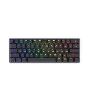 Savio Mechanical Keyboard BLACKOUT Brown Outemu schwarze Gaming-Tastatur USB QWERTY Englisch Schwarz