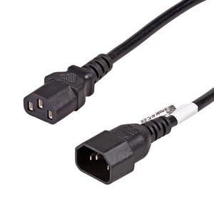 Akyga AK-PC-07A Power Cable, Black, 3 m, C13 Panel, C14 Panel