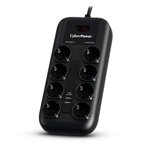 CyberPower P0820SUF0-DE Überspannungsschutz Schwarz 8 x Netzsteckdose 200–250 V 1,8 m