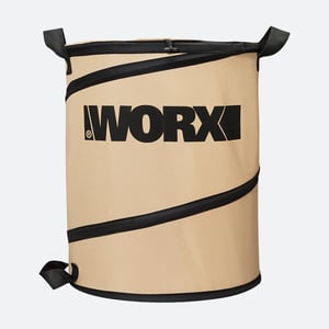 WORX WA0030 kosz na śmieci 118 l Okrągły Płótno Beżowy, Czarny