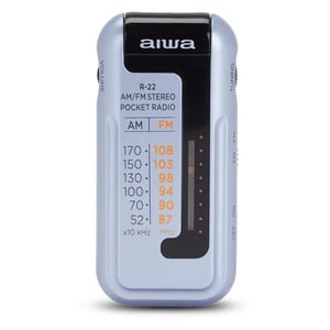 Aiwa R-22SL radio, bärbar, analog, silver