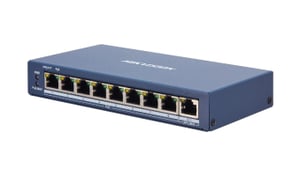 Hikvision DS-3E1309P-EI Managed L2 Fast Ethernet (10/100) Netzwerk-Switch mit PoE-Unterstützung, grau