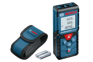 Bosch GLM 40 Laser Distance Measurer, Black, Blue, 40 m