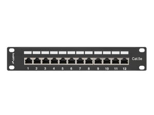 Lanberg PPF5-9012-B panel krosowniczy 1U