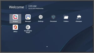 Viewsonic CDE8614-2C digital skyltningsskärm Platt skärm Digital skyltning 2,18 m (86") LCD Wi-Fi 500 cd/m² 4K Ultra HD Svart Inbyggd processor Android 14 24/7