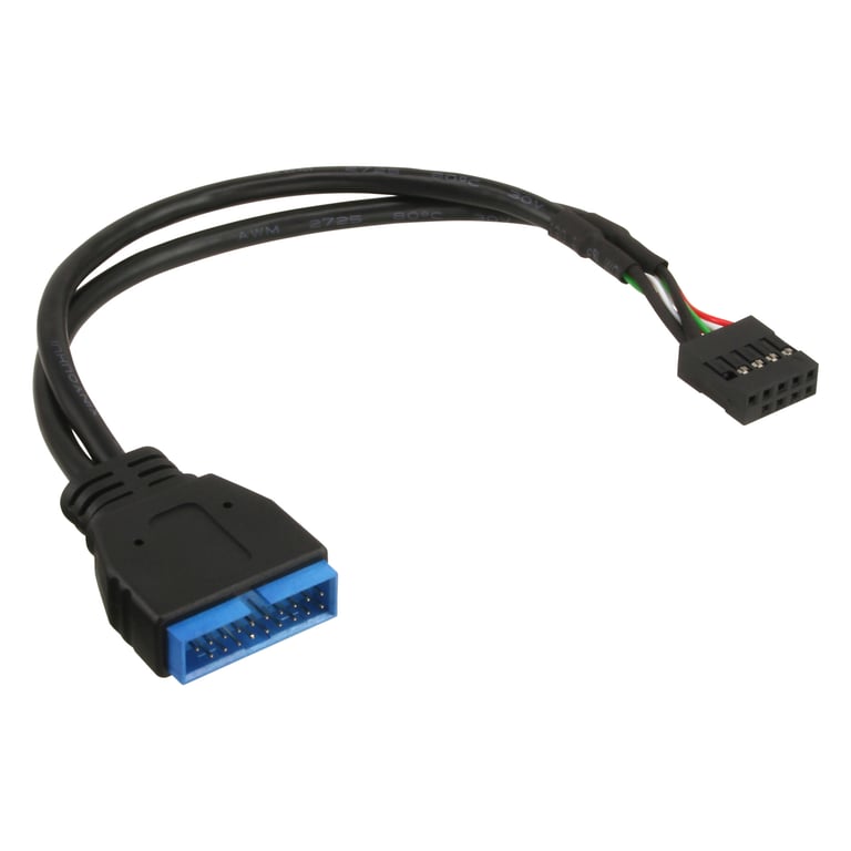 InLine 33449M kabel USB 0,3 m Czarny