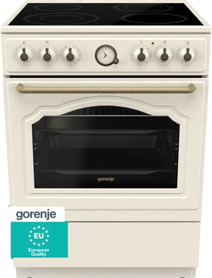 Gorenje GECS6B70CLI Kuchenka wolnostojąca Ceramiczna Beżowy