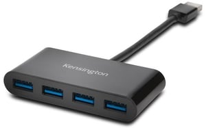 Kensington 4-Port-USB-3.0-Hub UH4000 – schwarz