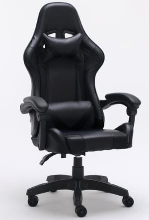 Topeshop FOTEL REMUS CZERŃ krzesło obrotowe Obite siedzisko Obite oparcie