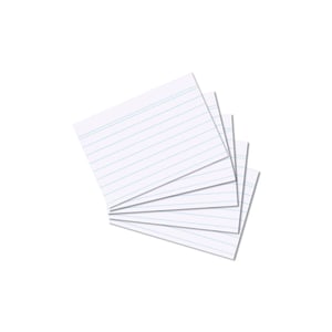 Herlitz 10621464 catalog card, White, 100 pcs.
