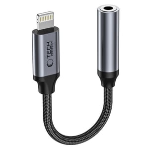 Tech-Protect 9490713929599 przejściówka do kabli Lightning 3.5mm Mini Jack Czarny