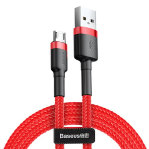 Baseus CAMKLF-B91 kabel USB 1 m USB A Schwarz, Rot