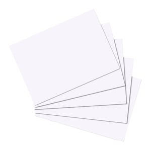 Herlitz 10621423 catalog card, White, 100 pcs.