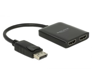 DeLOCK DisplayPort 1.4 Splitter: 1 x DisplayPort to 2 x HDMI MST