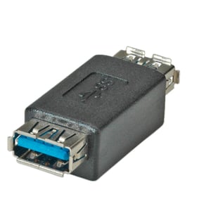 ROLINE USB 3.0 Adapter, Type A Female to Type A Female, Black