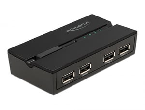 DeLOCK USB 2.0 4-Port Switch for up to 4 devices