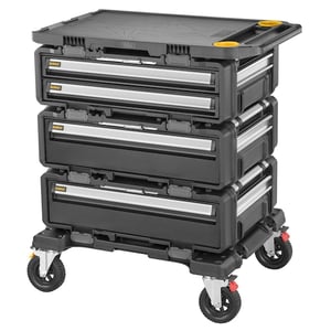 DeWALT DWST60510-1 verktygslåda Verktygslåda Metall, Svart plast, Rostfritt stål, Gul
