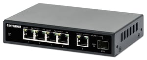 Intellinet 561822 przełącznik sieciowy Gigabit Ethernet (10/100/1000) Obsługa PoE Czarny