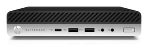 T1A HP EliteDesk 800 G4 Renoverad Intel® Core™ i5 i5-8500T 8 GB DDR4-SDRAM 256 GB SSD Windows 11 Pro Mini-PC Svart, Silver