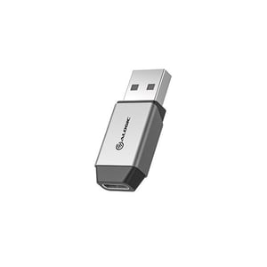 ALOGIC ULACMN-SGR adapter för USB-A- till USB-C-kablar, Mini, svart, silver