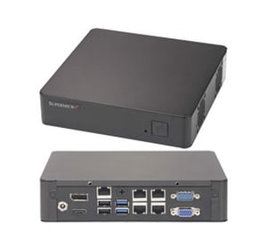 Supermicro E200-9B PC-Gehäuse 2L Schwarz N3700 BGA 1170 1,6 GHz