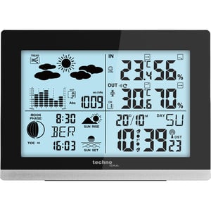 Technoline WS 6762 cyfrowa stacja meteorologiczna Czarny Bateria