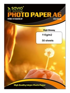 Savio PA-02 Fotopapier A6 Hochglanz