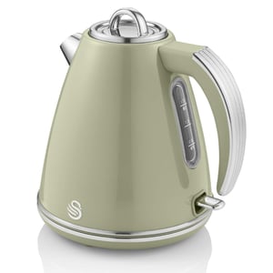 Swan Retro Electric Kettle, 1.5 L, 3000 W, Green