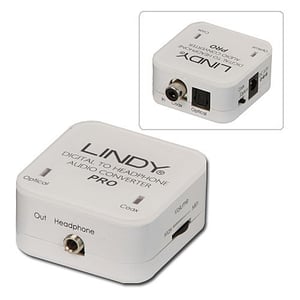 Lindy 70467 Cable Adapter: 1xTosLink, 1xCoax 3.5mm White