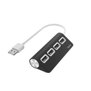 Hama 00200119 USB 2.0-Hubs und -Konzentratoren 480 Mbit/s Schwarz