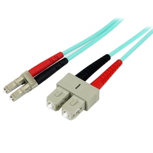 StarTech A50FBLCSC1 InfiniBand-/fiberoptisk kabel, 1 m, LC/SC, turkos
