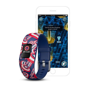 Garmin vívofit jr. 2 MIP Aktivitätsarmband Blau, Rot