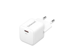 Intenso POWER ADAPTER USB-C GAN/7803022 Universal Weiß Wechselstrom Schnellladung Intern