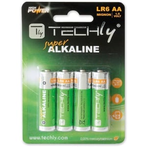 Techly LR06 AA 1,5 V engångsbatteri, alkaliskt