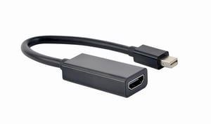Gembird A-mDPM-HDMIF4K-01 0,15 m Mini DisplayPort till HDMI, svart