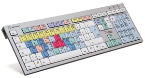 Logickeyboard LKB-CBASE-AJPU-DE klawiatura Biuro USB QWERTZ Niemiecki Wielobarwny