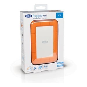 LaCie Rugged Mini externe Festplatte 2 TB 5400 U/min Micro-USB B 3.2 Gen 1 (3.1 Gen 1) Orange, Silber